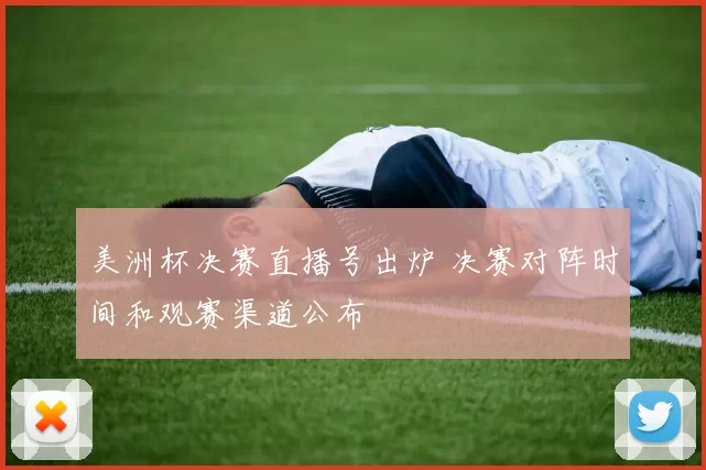 美洲杯决赛直播号出炉 决赛对阵时间和观赛渠道公布